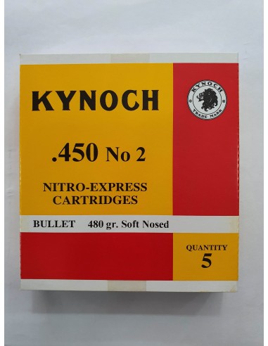 Kynoch 450 No2 Nitro Express 480gr Soft Nosed